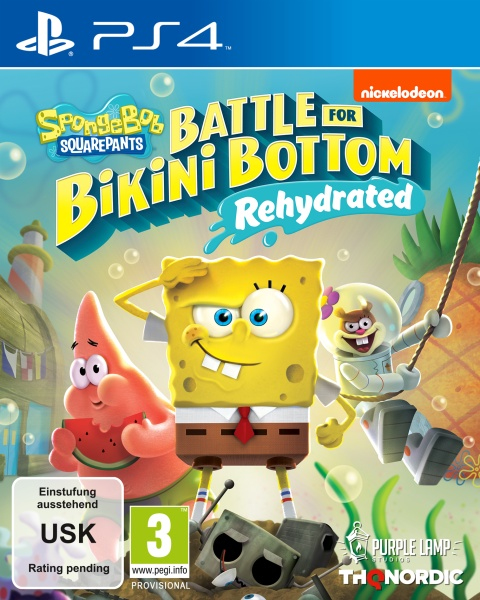 THQ Spongebob SquarePants: Battle for Bikini Bottom Rehydrated, PS4 Vakio Saksa, Englanti PlayStation 4