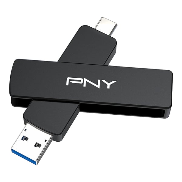 PNY DUO LINK V3 USB-muisti 1 TB USB Type-A / USB Type-C 3.2 Gen 1 (3.1 Gen 1) Musta