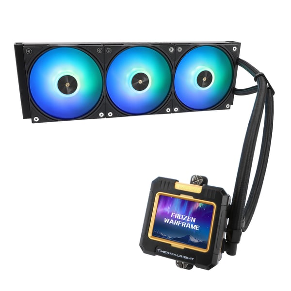 Thermalright Frozen Warframe 360 Suoritin All-in-one-nesteenjäähdytin 12 cm Musta 1 kpl