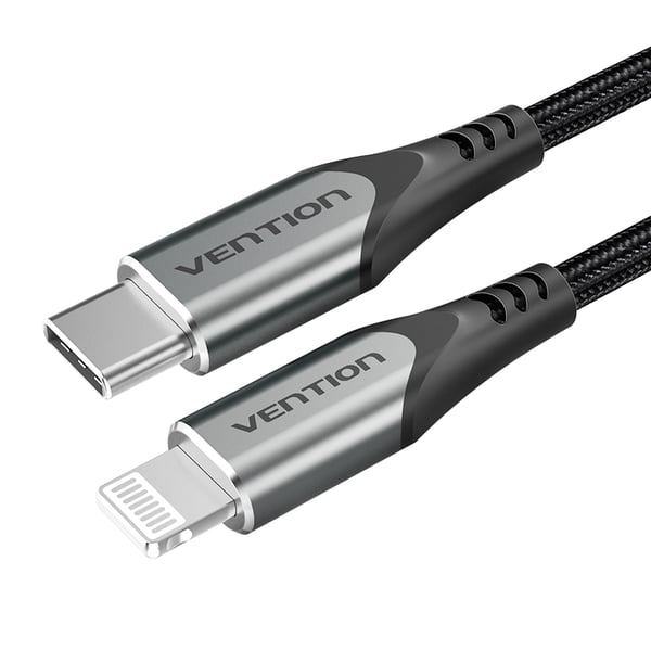 Vention TACHF mobiltelefonkablar Grå 1 m USB C Lightning