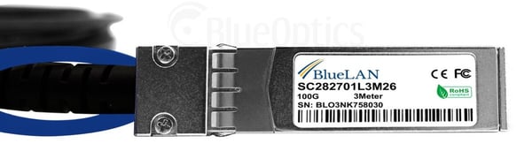 Miniatyrbillede 7 af 9: BlueOptics XQ+BC0003-XS+-BL InfiniBand og fiberoptisk kabel 3 m QSFP28 4xSFP28 Sort, Sølv