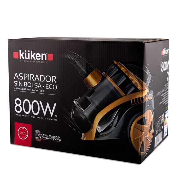 Küken 33078 støvsuger 2 L Beholder vakuum Dry 2400 W Poseløs