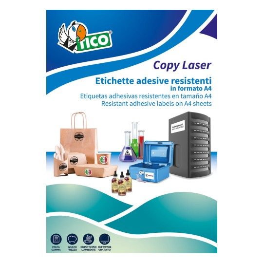 Tico LP4P-210297 liimaetiketti Suorakulmio Kiinteä Valkoinen 70 kpl Tico LP4P-210297 liimaetiketti Suorakulmio Kiinteä Valkoinen 70 kpl