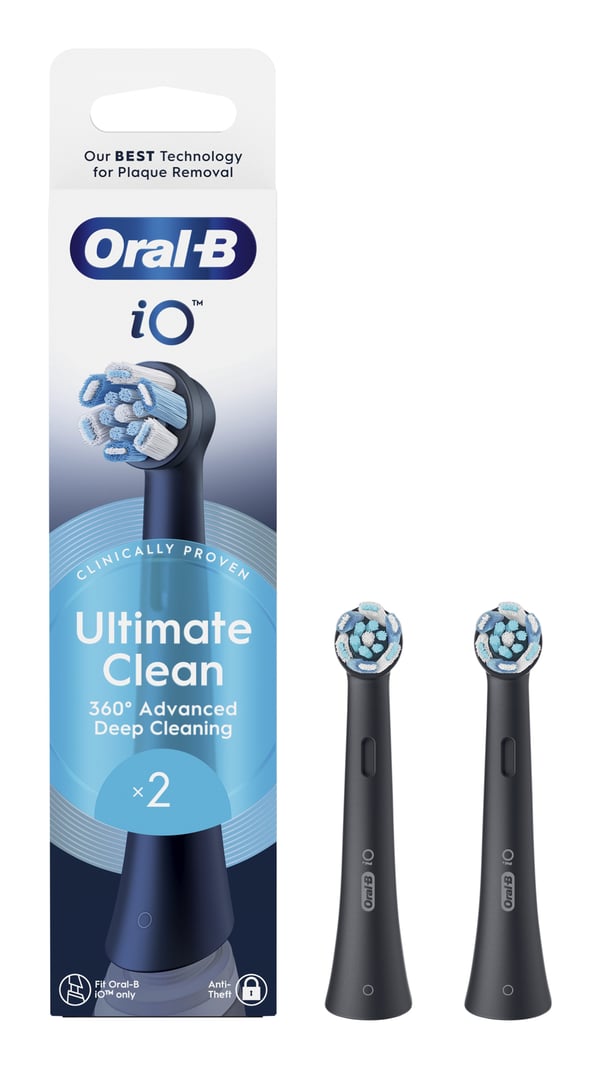 Oral-B 80782592 børstehoved til elektrisk tandbørste 2 stk Sort