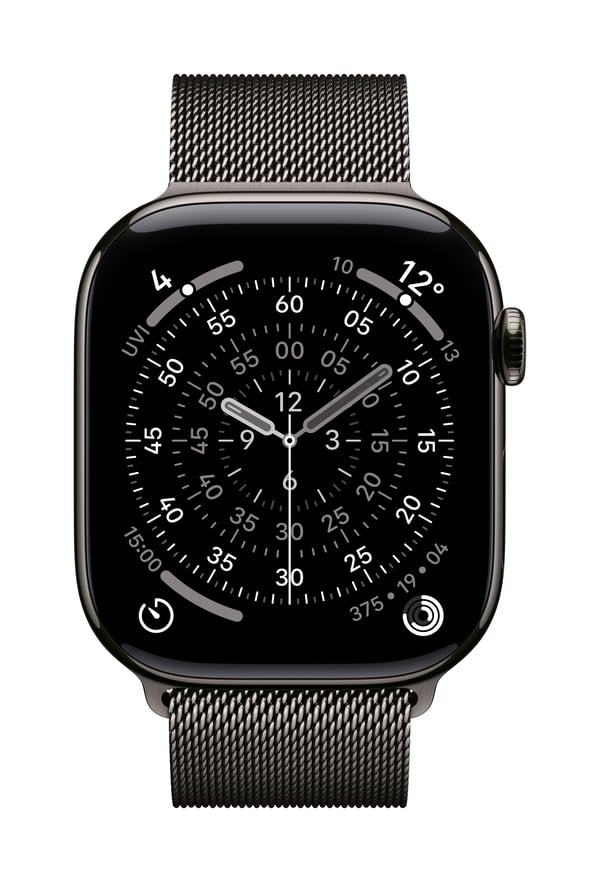 Apple MGJ64ZM/A Smart bærbart (wearable) tilbehør Band Skiferfarve Rustfrit stål Apple MGJ64ZM/A Smart bærbart (wearable) tilbehør Band Skiferfarve Rustfrit stål