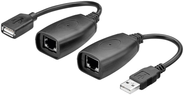 Pikkukuva 3 / 3: Goobay 93321 kaapelin sukupuolenvaihtaja USB A, RJ45 Musta