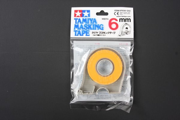 Tamiya 87030 maskeringstejp 18 m Maskeringstejp för målning Gul