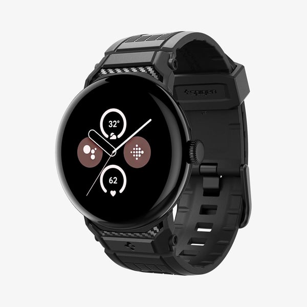 Miniatyrbillede 6 af 6: Spigen Pixel Watch 3 (41mm) Band Sort Termoplastisk polyurethan (TPU)