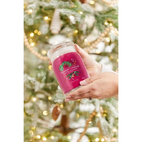Miniatyrbillede 5 af 5: Yankee Candle Sparkling Winterberry vokslys Rund Rød 1 stk
