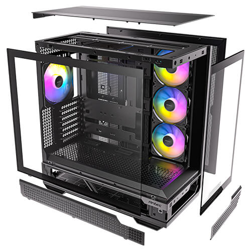 Miniatyrbild 3 av 21: Antec C7 ARGB Midi Tower Svart