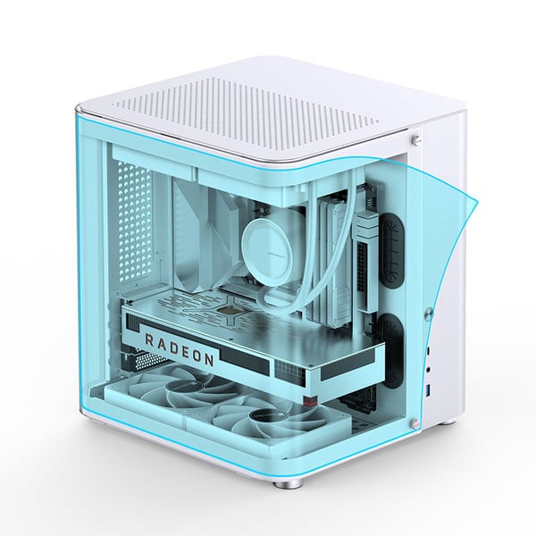 Miniatyrbild 14 av 22: Jonsbo TK-1 2.0 Mini Tower Vit