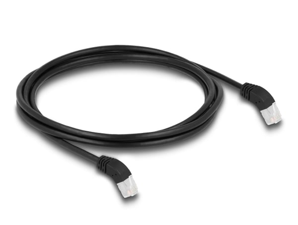 Miniatyrbillede 1 af 2: DeLOCK 80270 netværkskabel Sort 2 m Cat6a S/FTP (S-STP)