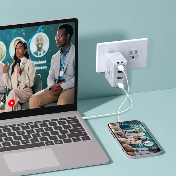 Miniatyrbillede 10 af 10: AVerMedia GC313Pro Universel Hvid Vekselstrøm Hurtig opladning Indendørs