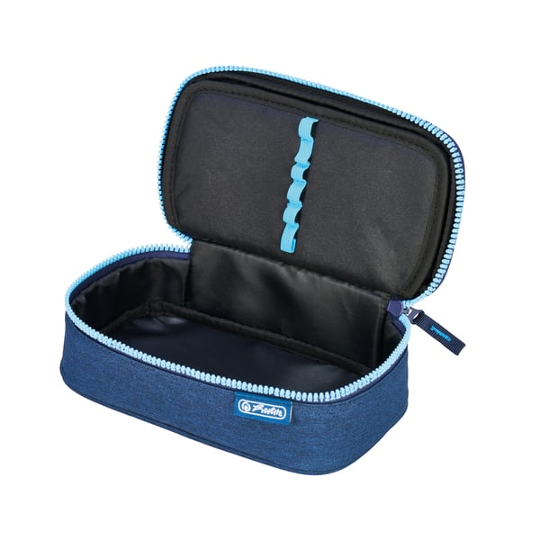 Herlitz beatBox ABC Blue/Turquoise Mjukt pennfack Polyester Mörkblå, Turkos