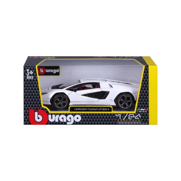 Miniatyrbillede 5 af 13: BBURAGO Lamborghini Countach LPI 800-4 Sportsbil model Formonterede 1:24