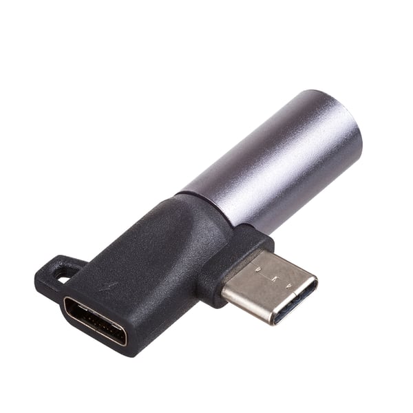 Akyga AK-AD-62 kabelomvandlare (hane/hona) USB type C Jack Svart