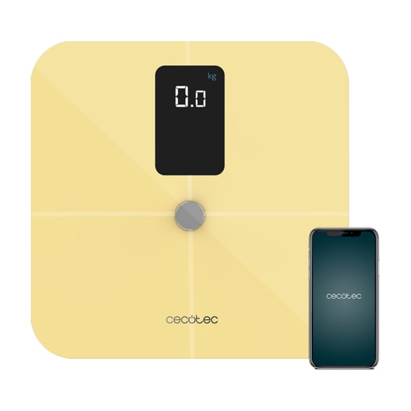 Cecotec Surface Precision 10400 Smart Healthy Vision Rektandel Gul Elektronisk personlig vægt