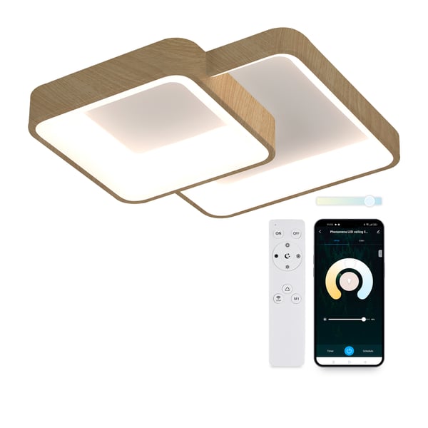 Miniatyrbillede 1 af 2: Ksix BXPLAFLED05 intelligent belysning Intelligent loftslys Bluetooth 45 W