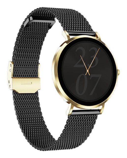 MaxCom FW28 3,02 cm (1.19") AMOLED 40 mm Digital 390 x 390 pixel Berøringsskærm Guld, Sort