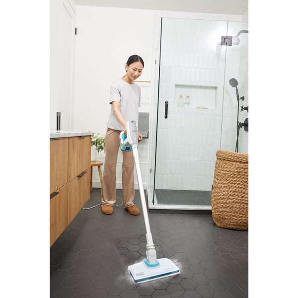 Miniatyrbild 3 av 13: Black & Decker BHSM15FX08-GB ångtvätt Bärbar ångtvätt 0,5 l 1500 W Vit
