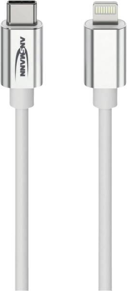 Miniatyrbillede 1 af 2: Ansmann 1700-0209 Lightning kabel 1,2 m Hvid