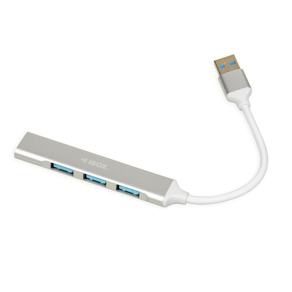 iBox IUH3FAS interface hub USB 3.2 Gen 1 (3.1 Gen 1) Type-A 5000 Mbit/s Hvid