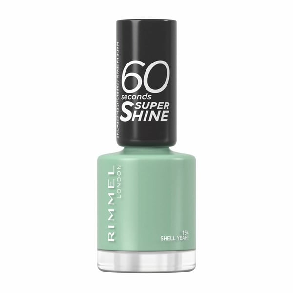 Rimmel 60 seconds Supershine Nagellack Mintfärgad Ultraglansig