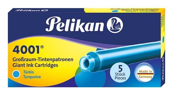 Pelikan GTP/5 blækstift 5 stk Turkis