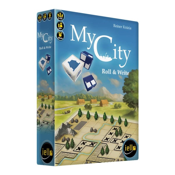 Miniatyrbillede 1 af 4: Iello My City Roll & Write 20 min. Brætspil Gåde