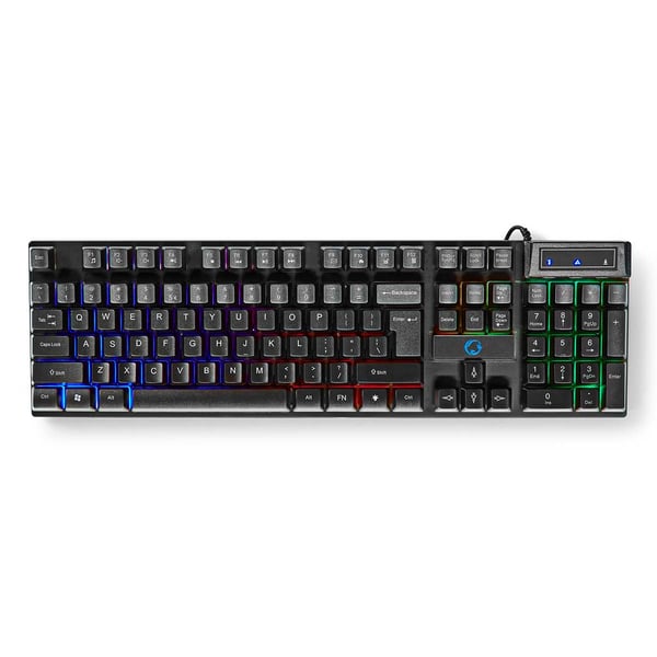 Miniatyrbillede 14 af 14: Nedis Gaming Combo Kit tastatur Mus inkluderet Spil USB QWERTY US International Sort