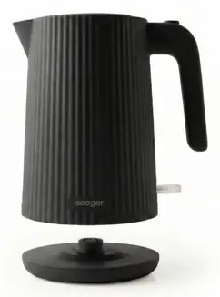 Miniatyrbillede 3 af 3: Seeger SGR100BK elkedel 1,7 L 2200 W Sort