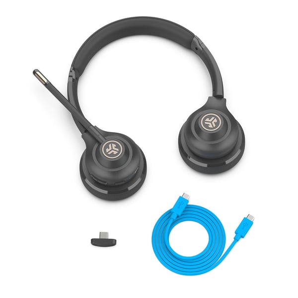 JLab Go Work Gen 2 Kuulokkeet Langallinen & langaton Pääpanta Puhelut/Musiikki USB Type-C Bluetooth Musta, Sininen