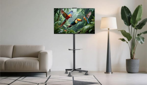 Gembird TVS-55T-03 TV-kiinnike 139,7 cm (55") Musta