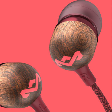 The House Of Marley Smile Jamaica Headset Ledningsført I ørerne Opkald/musik Rød, Træ