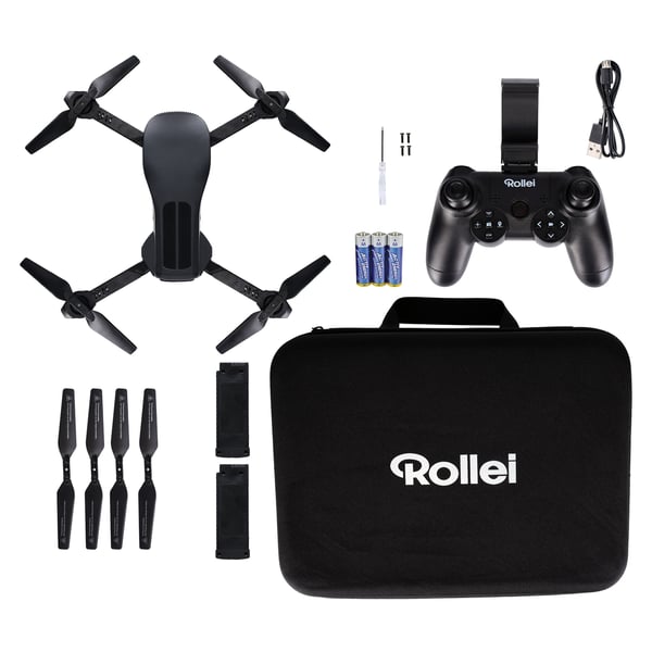 Miniatyrbild 3 av 6: Rollei Fly 80 Combo 4 rotorer Quadcopter 2 MP 1920 x 1080 pixlar 1200 mAh Svart
