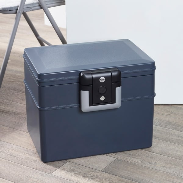 Yale YFWC/329/KB1 Pengeskab Fritstående pengeskab 16,5 L Plast Sort, Grå
