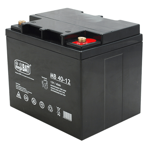 MegaBat MB 40-12 UPS-batterier Slutna blybatterier (VRLA) 12 V 40 Ah