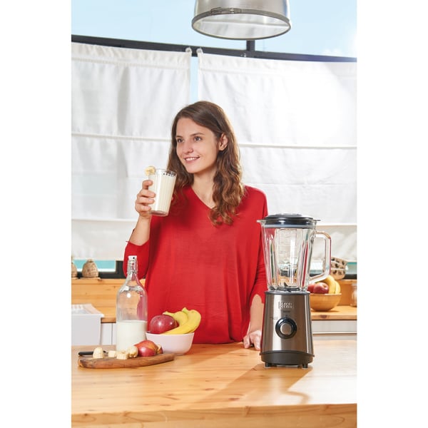 Miniatyrbillede 5 af 8: Black & Decker BXJB800E Bordplade blender 800 W Sort, Transparent