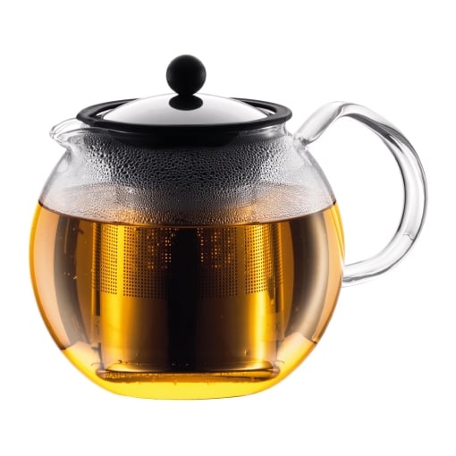 Miniatyrbild 1 av 5: Bodum Assam tekokare 1,5 l Krom, Transparent