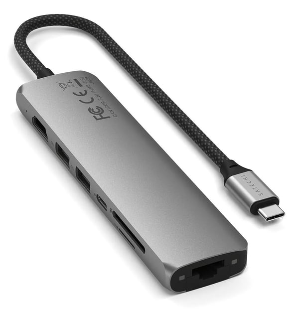 Pikkukuva 5 / 9: Satechi ST-P7SM keskitin USB Type-C 10000 Mbit/s Harmaa