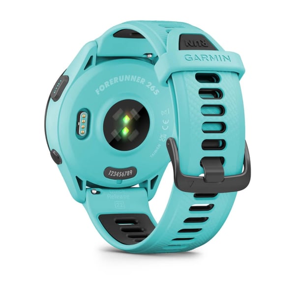 Pikkukuva 4 / 8: Garmin Forerunner 265 3,3 cm (1.3") AMOLED 46 mm Digitaalinen 416 x 416 pikseliä Kosketusnäyttö Musta, Sininen Wi-Fi GPS (satelliitti)