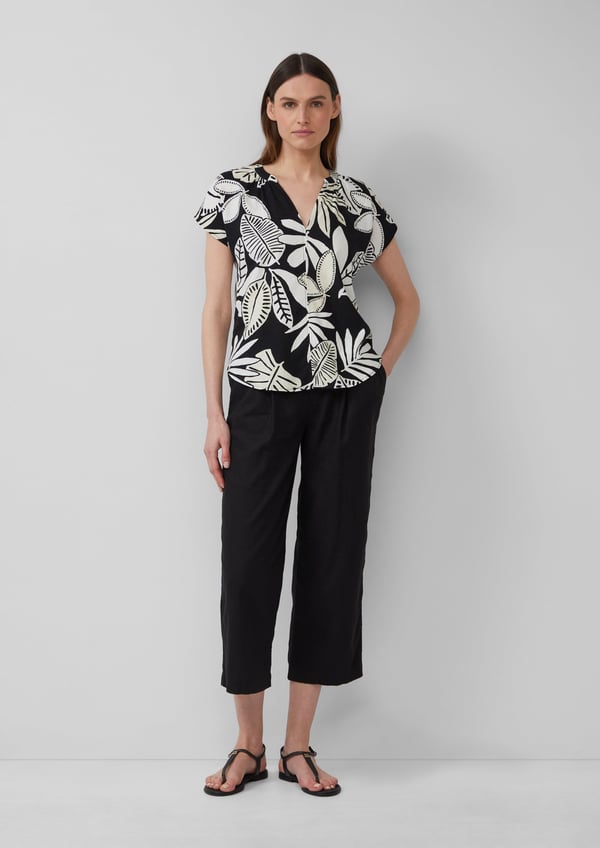 s.Oliver 2165750.99A0.46 skjorte & top Bluse Ærmeløs Linned