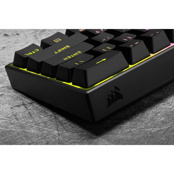Corsair K65 RGB tastatur Spil USB QWERTY UK engelsk Sort