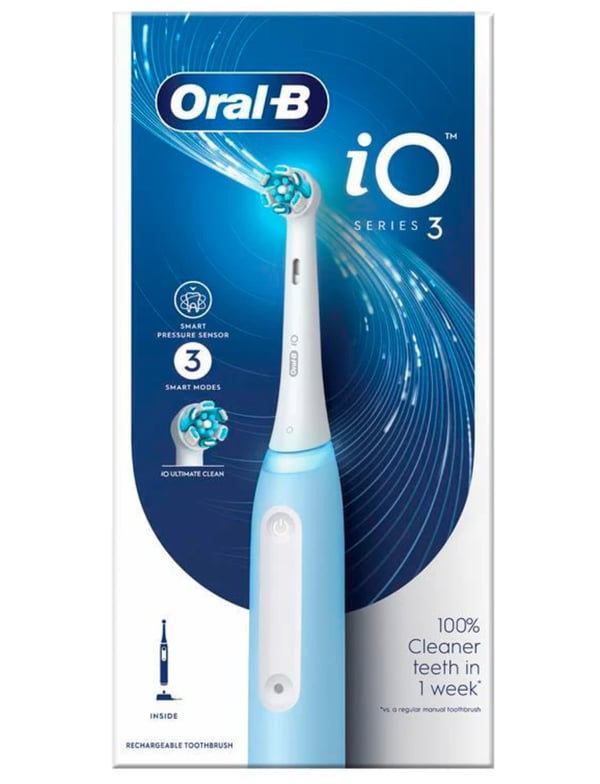Pikkukuva 2 / 2: Oral-B IOSERIES3ICE sähköhammasharja Aikuinen Pyörivä/värähtelevä hammasharja Sininen