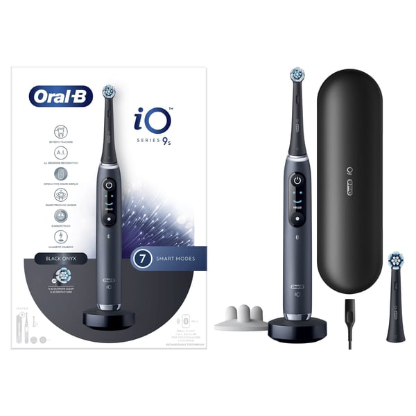 Pikkukuva 1 / 3: Oral-B iO 9S Aikuinen Pyörivä/värähtelevä hammasharja Musta