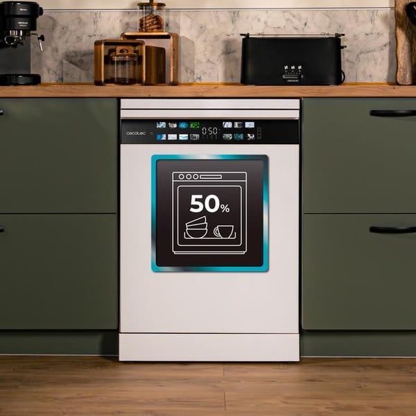 Cecotec 6700 B Fritstående 15 kuverter