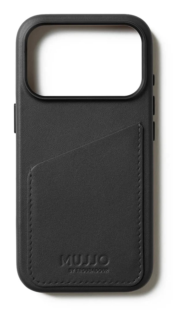Mujjo MUJJO-CL-062-BK mobiltelefon etui 16 cm (6.3") Tegnebogsetui Sort
