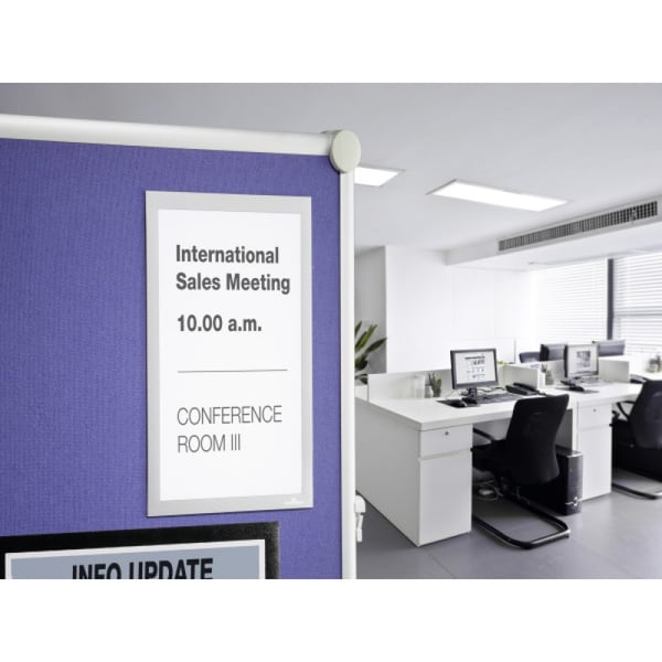 Miniatyrbild 5 av 6: Durable 496823 magnetisk ram A4 Grå