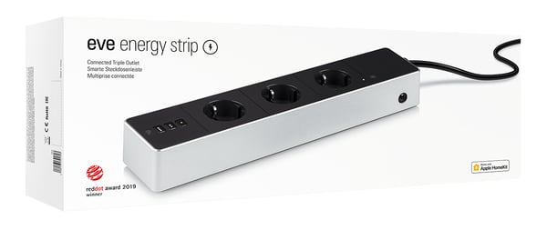 Eve Energy Strip Musta, Valkoinen 3 AC-pistorasia(a) 120-230 V 1,9 m Eve Energy Strip Musta, Valkoinen 3 AC-pistorasia(a) 120-230 V 1,9 m