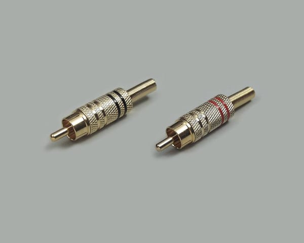 BKL Electronic 0101007 kabel kønsskifter RCA Rød